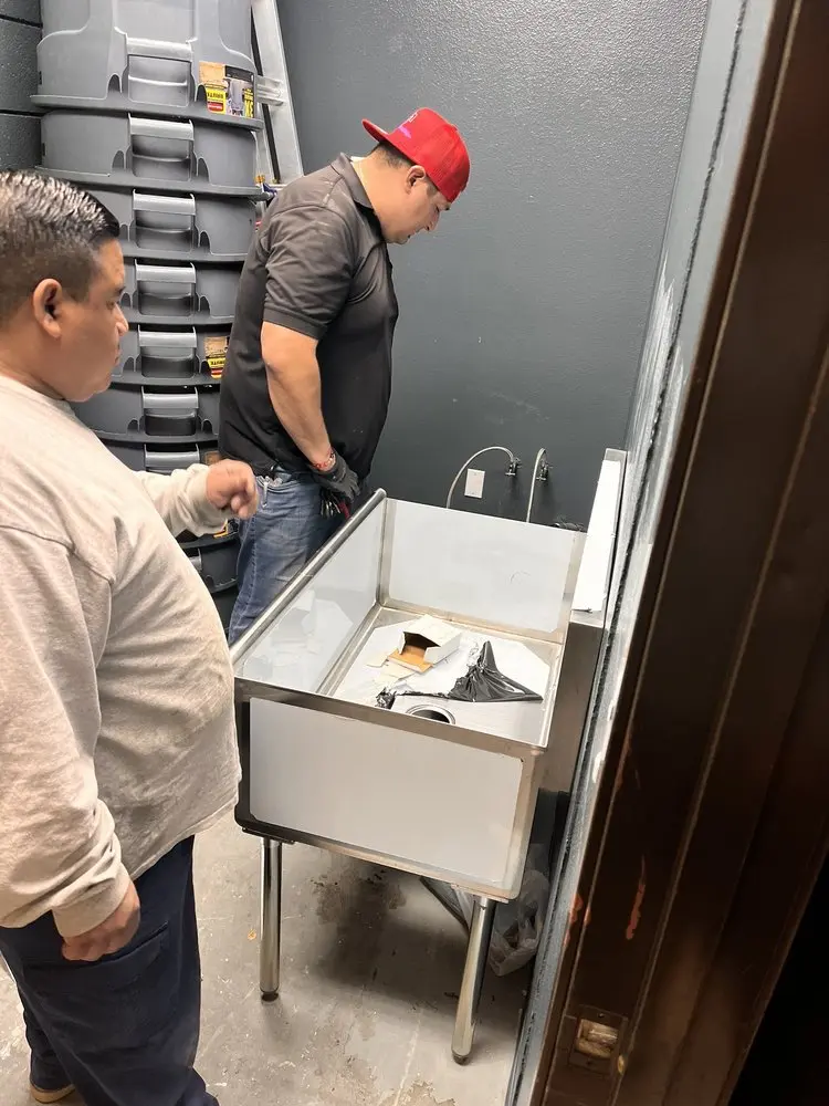Commercial plumbing and sink installation in Lincoln Heights